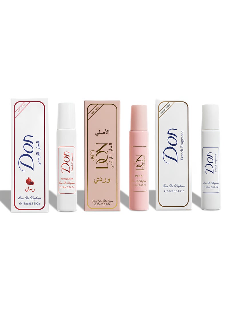 دون مجموعه عطور دون مكونه من 3 قطع 18 مل - Image 1